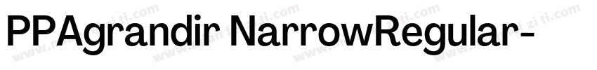 PPAgrandir NarrowRegular字体转换